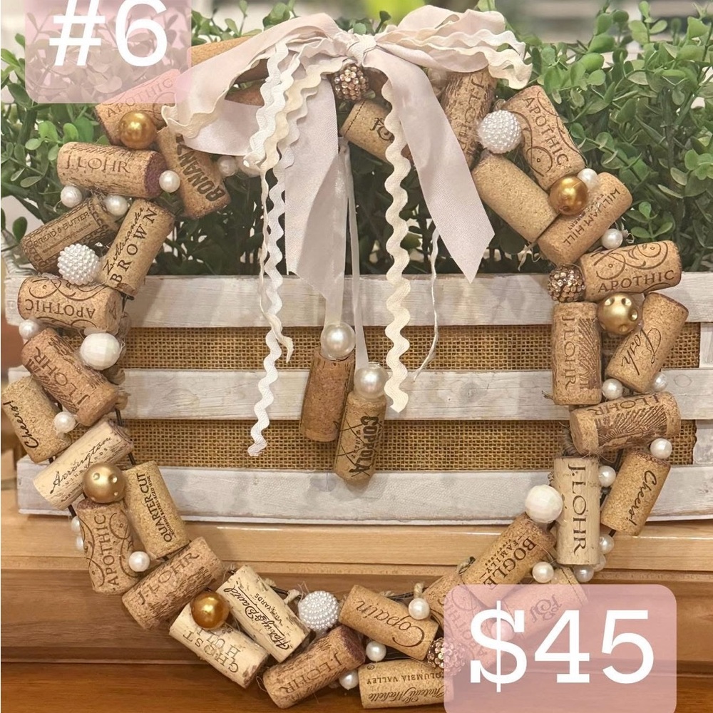 Cork and Ribbon Wreath